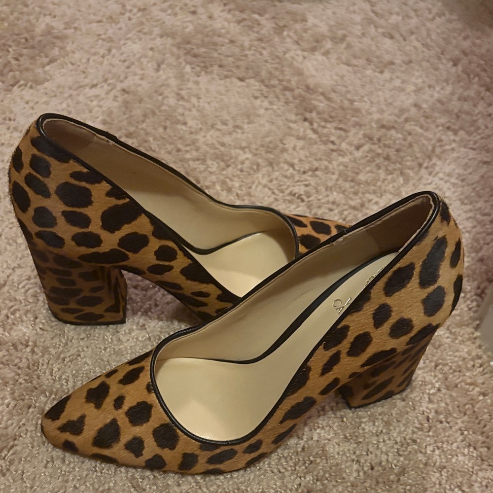 Vince Camuto Animal Print Block Heels